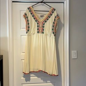 Dress with embroidery